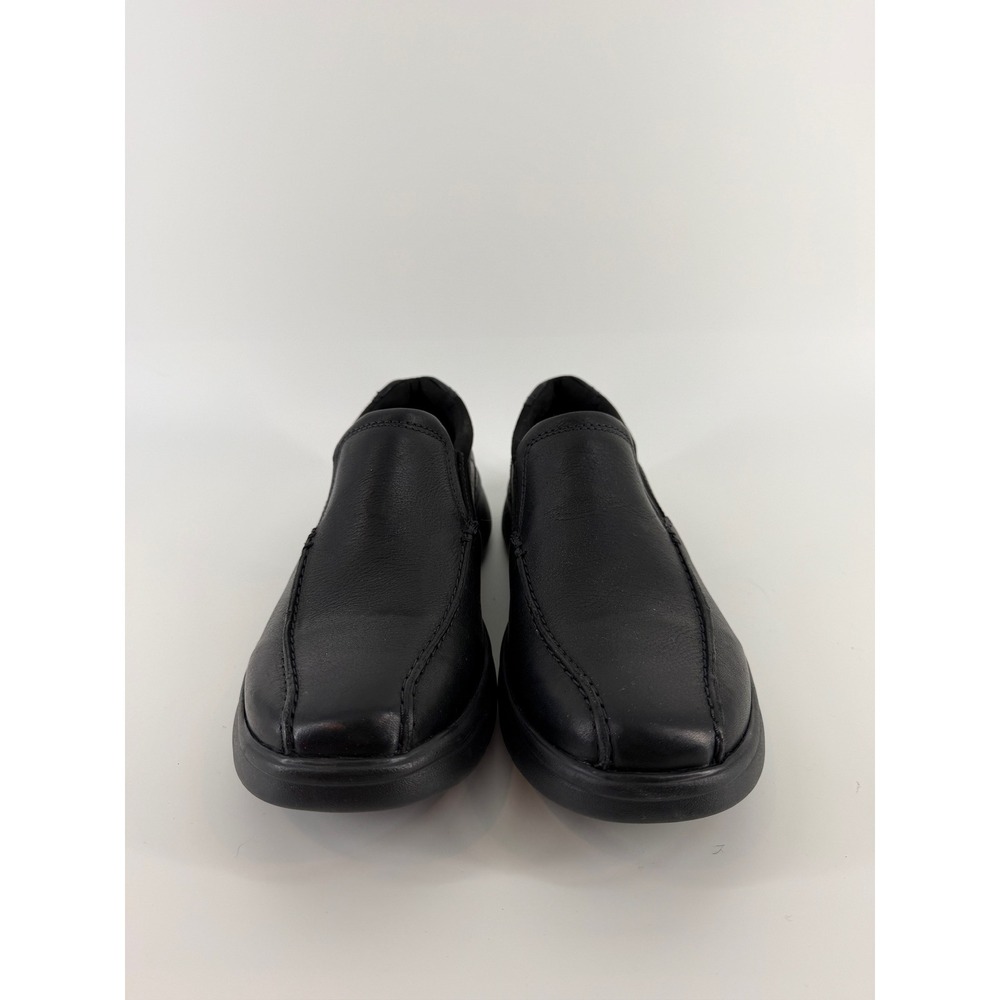 Clarks Mens Cotrell Free Black Leather Slip On Loafers Shoes 9.5